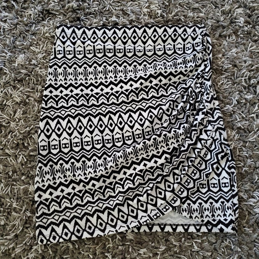 Aztec Print Mini Skirt